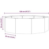  Sadilica Antracit 120 x 120 x 35 cm Čelik | shoptok.hr