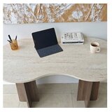 Hanah home Radni sto Infini Travertine Walnut | Eponuda.com