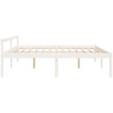  Krevet za starije osobe bijeli 200 x 200 cm od masivne borovine | shoptok.hr