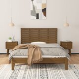 Zidno uzglavlje boja meda 126x3x63 cm masivna borovina | shoptok.hr