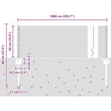 vidaXL 5 kosov U-kanal stebriča 40 cm pocinkano jeklo, Šesterokotna ograja 0.4x10 m pocinkano jeklo | Shoptok.si