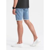 Ombre Men's denim shorts with rolled up legs - blue | Eponuda.ba