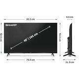 Sharp Oštar 40HF3265E Full HD QLED Google TV 101 cm (40") | shoptok.hr
