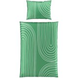 Esposa obojestranska posteljnina 140/200 cm saten žadasto zelena | Shoptok.si
