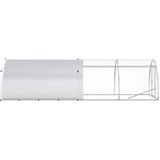  Kokošinjac Srebrna 400 x 150 x 100 cm Pocinčani čelik | shoptok.hr