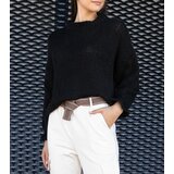 Gemre Black asymmetrical oversized sweater Castia | shoptok.hr