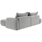 Makamii Svijetlo siva sklopiva kutna garnitura (s desnim kutom/s ležaljkom) Hale – | shoptok.hr