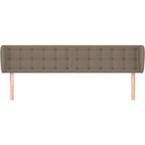  Vzglavje z ušesi taupe 163x23x78/88 cm blago, (20932436) | Shoptok.si