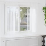 Voile zavjesa sa zavjesama 2 pcs Bijelo 175 x 140 cm Poliester | shoptok.hr