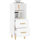  Komoda bijela 34,5 x 34 x 90 cm od konstruiranog drva | shoptok.hr