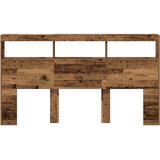 Ormarić za uzglavlje s LED svjetlima staro drvo 180x17x102 cm | Eponuda.com