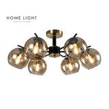 talia 31 visilica 6*E14 crna/bakar  talia 31 visilica 6*E14 crna/bakar Slike