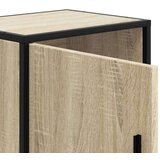 vidaXL Nočna omarica 2 kosa sonoma hrast 40x31x50 cm inž. les/kovina | Shoptok.si
