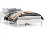 Furnova Posteljni okvir brez vzmetnice bel 160x200 cm trdna borovina, (21937741) | Shoptok.si
