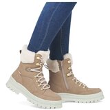 Rieker Gležnarji z vezalkami 'Evolution' temno bež / bela | Shoptok.si