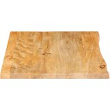 Stolna Mizna plošča z naravnim robom 70x60x3,8 cm trden mangov les, (21412329) | Shoptok.si
