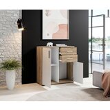 MID.YOU KOMODA, bela, barve hrasta | Shoptok.si