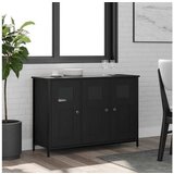 vidaXL Komoda črna 100x35x70 cm inženirski les | Shoptok.si