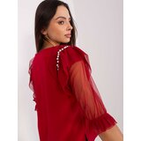 LAKERTA Blouse-LK-BZ-506682.26P-burgundy | Shoptok.si