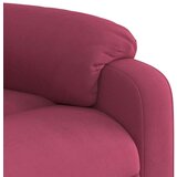  Naslonjač na podizanje crvena boja vina baršunasti | shoptok.hr