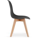  KITO stolica - crna / prirodne noge x 3 | shoptok.hr