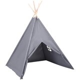  Dječji šator tipi od breskvine kore sivi 120 x 120 x 150 cm | Shoptok.si