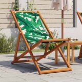 vidaXL Sklopiva stolica za plažu uzorak lišća od eukaliptusa i tkanine Cijene