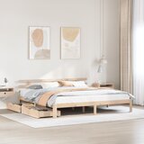 vidaXL Okvir kreveta s ladicama bez madraca 180x200 cm | shoptok.hr
