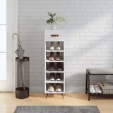 Shumee Ormarić za cipele sjajni bijeli 30x35x105 cm konstruirano drvo | shoptok.hr