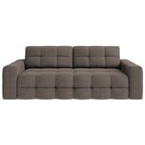 Makamii Smeđa sklopiva sofa od bouclé tkanine 255 cm Milu – | shoptok.hr