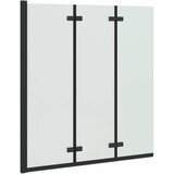  Ograda za tuš Crna 130 x 138 cm ESG staklo i aluminij | shoptok.hr