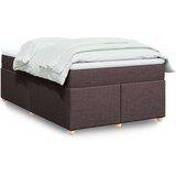  Krevet box spring s madracem tamnosmeđi 120 x 190 cm od tkanine | shoptok.hr