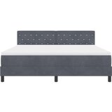  LED Box Spring Krevet s madracem Tamno siva 180 x 200 cm Baršun | Eponuda.ba