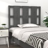 Maison Chic posteljno vzglavje - vzglavna omarica - nočna omarica sivo 95,5x4x100 cm trdna borovina, (21705198) | Shoptok.si