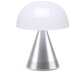 Lexon MINA L AUDIO prijenosna lampa s bluetooth zvučnikom SREBRNA Slike
