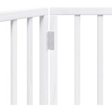  Sklopiva vrata za pse, 3 panela, bijela, 150 cm, drvo topole | shoptok.hr