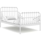  Produživi okvir za krevet bijeli metalni 80 x 130/200 cm | shoptok.hr