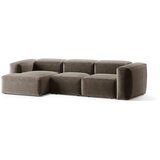 Cosmopolitan Design Rjava kotna sedežna garnitura (levi kot/z ležalnikom) Bergano – | Shoptok.si