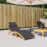  Jastuk za ležaljku crni 186x58x4 cm od tkanine Oxford | shoptok.hr