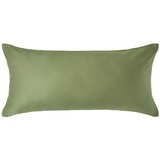 HOMESCAPES mahovno zelena prevleka za blazino iz organskega bombaža s 400 nitmi, 40x80 cm, (20750944) | Shoptok.si