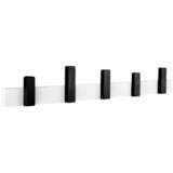 WALTECO Zidna lajsna s kukicama (D x Š x V: 500 x 30 x 70 mm, Broj kuka: 5 Kom., Drvo) | shoptok.hr