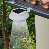 vidaXL Zunanje solarne svetilke za ograjo 12 kosov LED bele | Shoptok.si