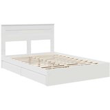  Krevet s od storage Bijelo 140 x 200 cm Konstruirano drvo | shoptok.hr