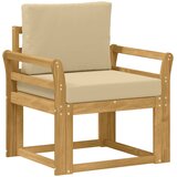  2 Komad Set vanjskih sofa Poliester Bijela i Bež | shoptok.hr