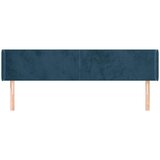  Uzglavlje s ušima tamnoplavo 203x16x78/88 cm baršunasto | shoptok.hr