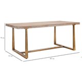 Mauro Ferretti Blagovaonski stol u prirodnoj boji 180x90 cm Ankara – | shoptok.hr