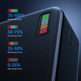 Joyroom Power Bank Dazzling Series (JR-QP196) - 2xUSB- Type-C- Micro-USB- LED za preverjanje baterije- 22.5W- 30000mAh - črna | Shoptok.si