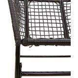  Vrtni blagovaonski set od 9 dijelova crni poliratan staklo - Crna 200 x 100 x 74 cm 8 | shoptok.hr