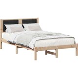 vidaXL Krevetni okvir s tapiciranim uzglavljem Crna 120 x 200 cm | shoptok.hr