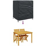 vidaXL Navlaka za vanjski namještaj Crna 116 x 100 x 120 cm 210D | shoptok.hr